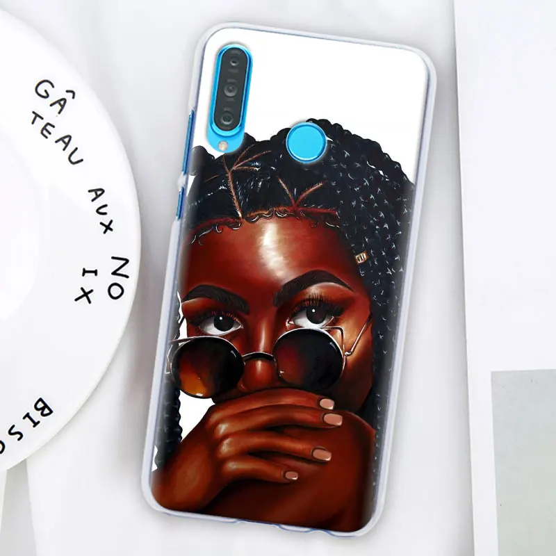 Красивый афро ДЕВУШКА Футляр для телефона для huawei P30 Pro P10 P20 P30 Lite P8 P9 Lite P Smart Plus чехол