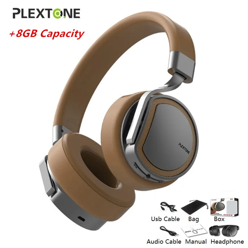 PLEXTONE Bluetooth наушники с 8 Гб MP3 плеер гарнитура вкладыши Беспроводной громкой связи
