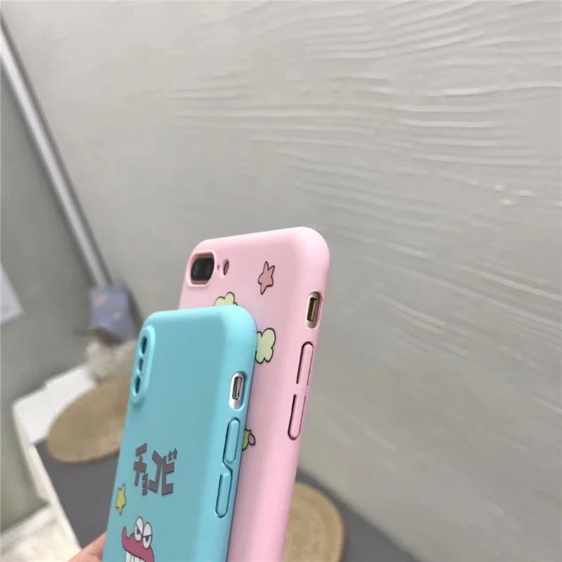 Чехол Sky Cloud Macaron с рисунком японских динозавров животных Розовый чехол для