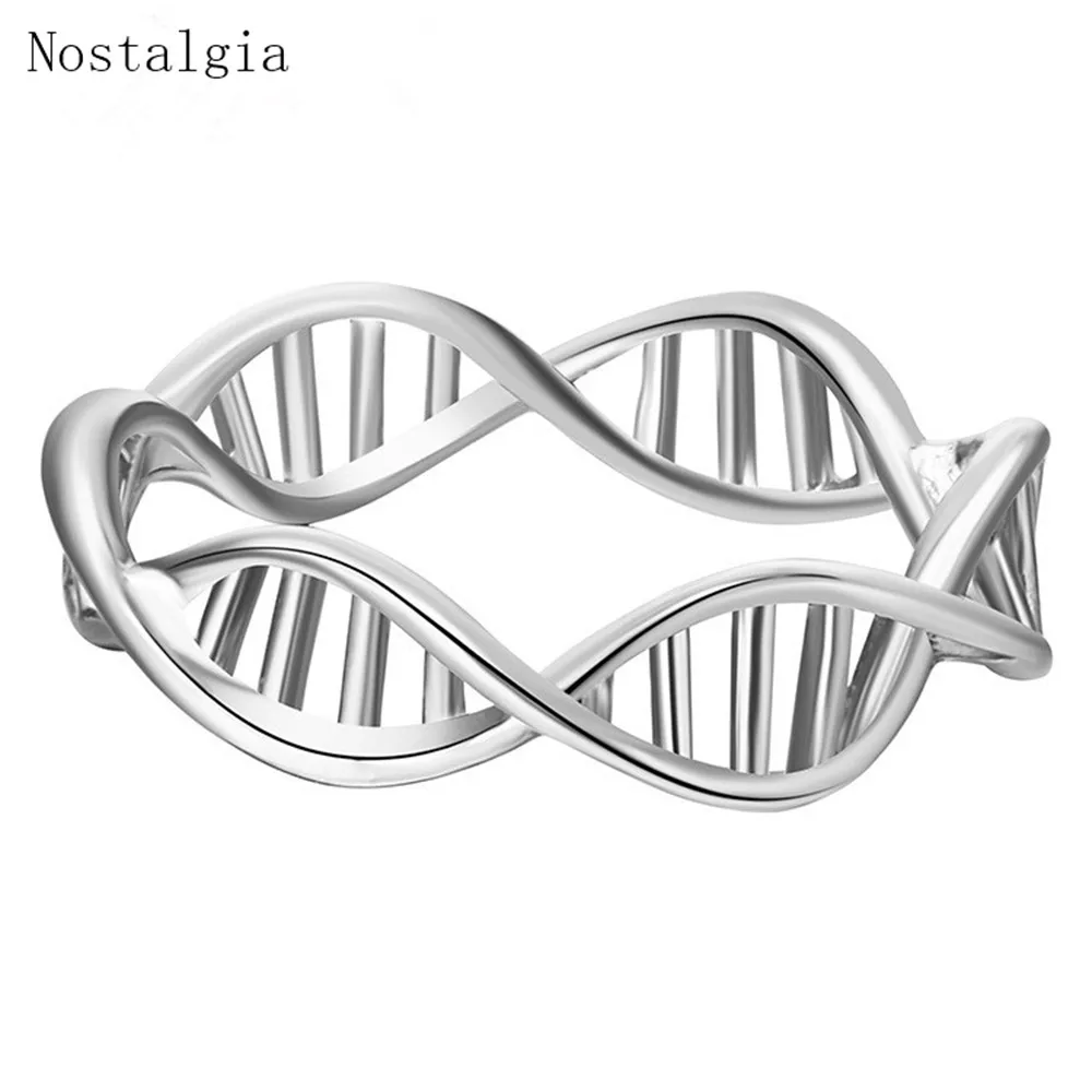 Ностальгическое кольцо совесть Infinity химическая молекула Спиральные кольца
