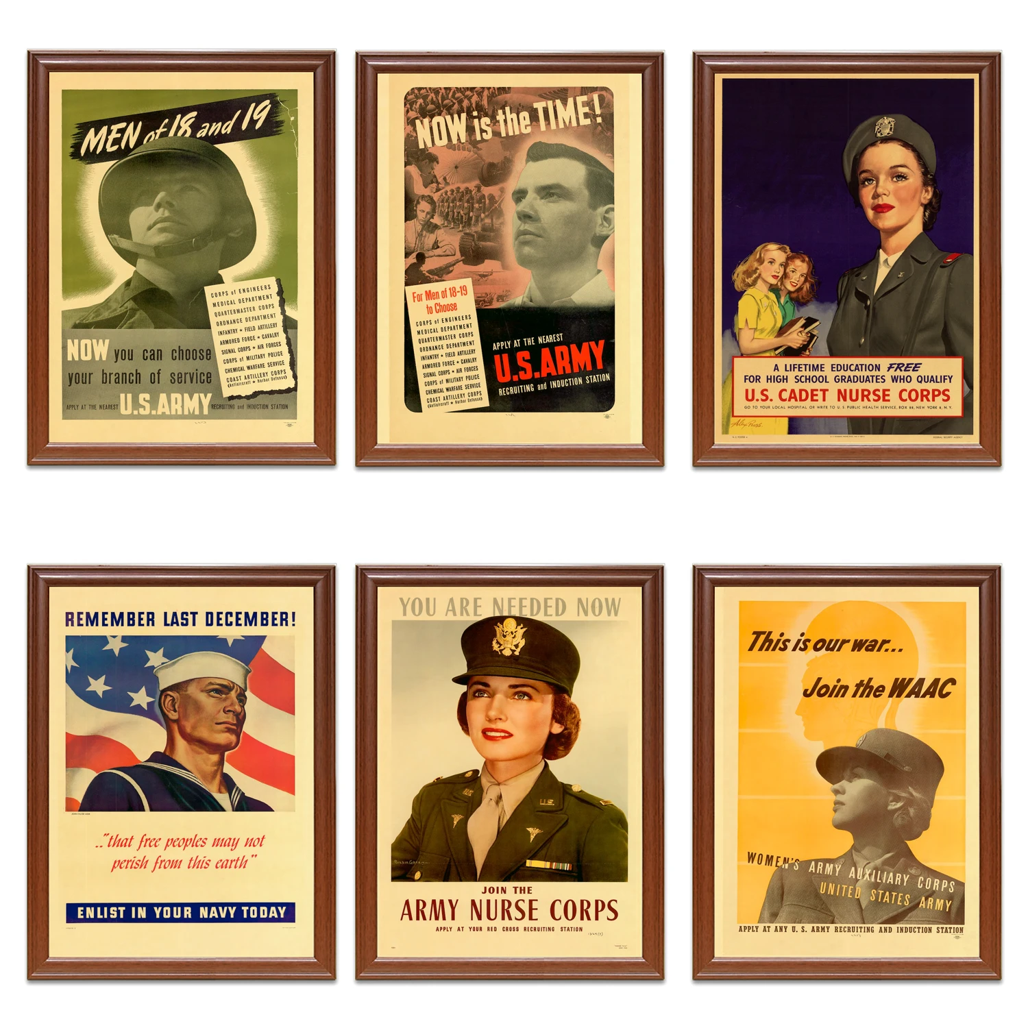 Винтажный Американский вербующий пропагандистский постер WW2 присоединяйтесь к