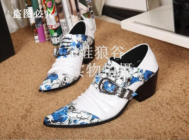 Мужские туфли-оксфорды Choudory черные/белые кожаные туфли на шнурках весну-осень |