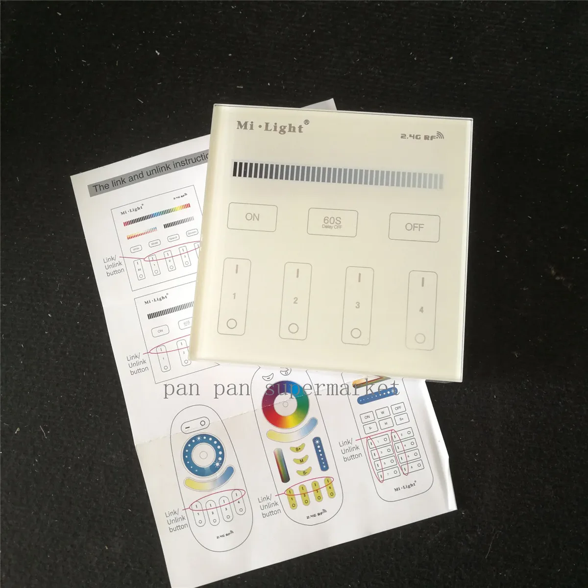 Mi light 2.4G 4-Zone Smart Touch Panel led Dimmer dimmingT1/T2/T3/T4 RGB /RGBW/RGB+CCT Brightness Controller for strip | Освещение