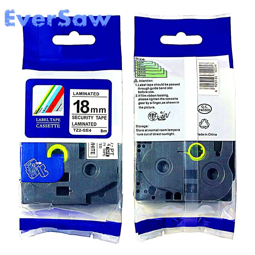2PK p touch безопасности этикетка лента 18 мм Цзы SE4 TZE-SE4 TZ-SE tz se4 для р сенсорный