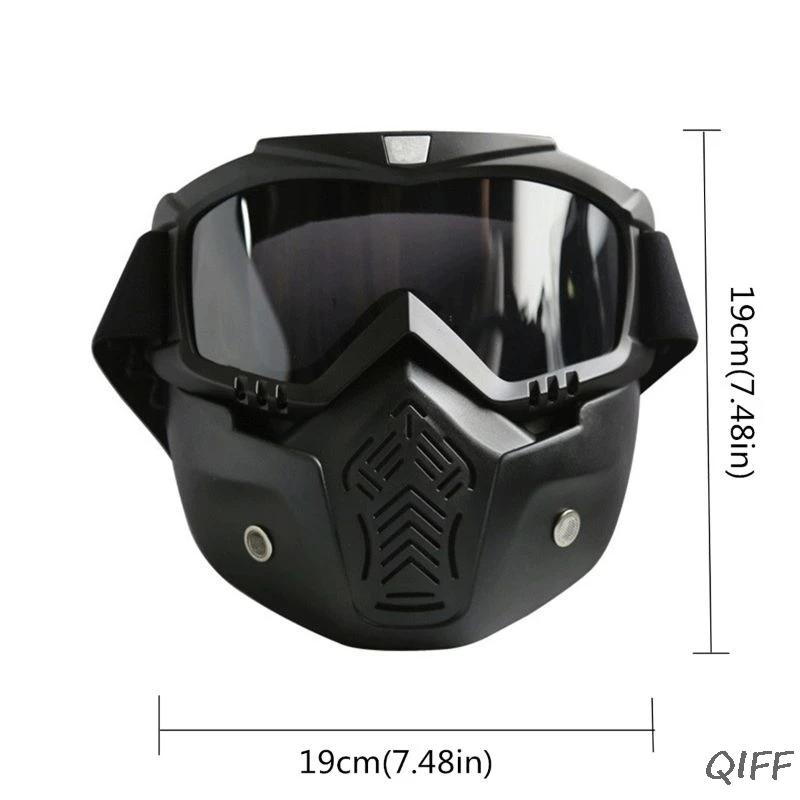 EXSPORT 2 Pack Detachable Face Masks, Tactical Mask With Protective Goggles Compatible For Nerf Rival, Apollo, Zeus, Khaos, Atl