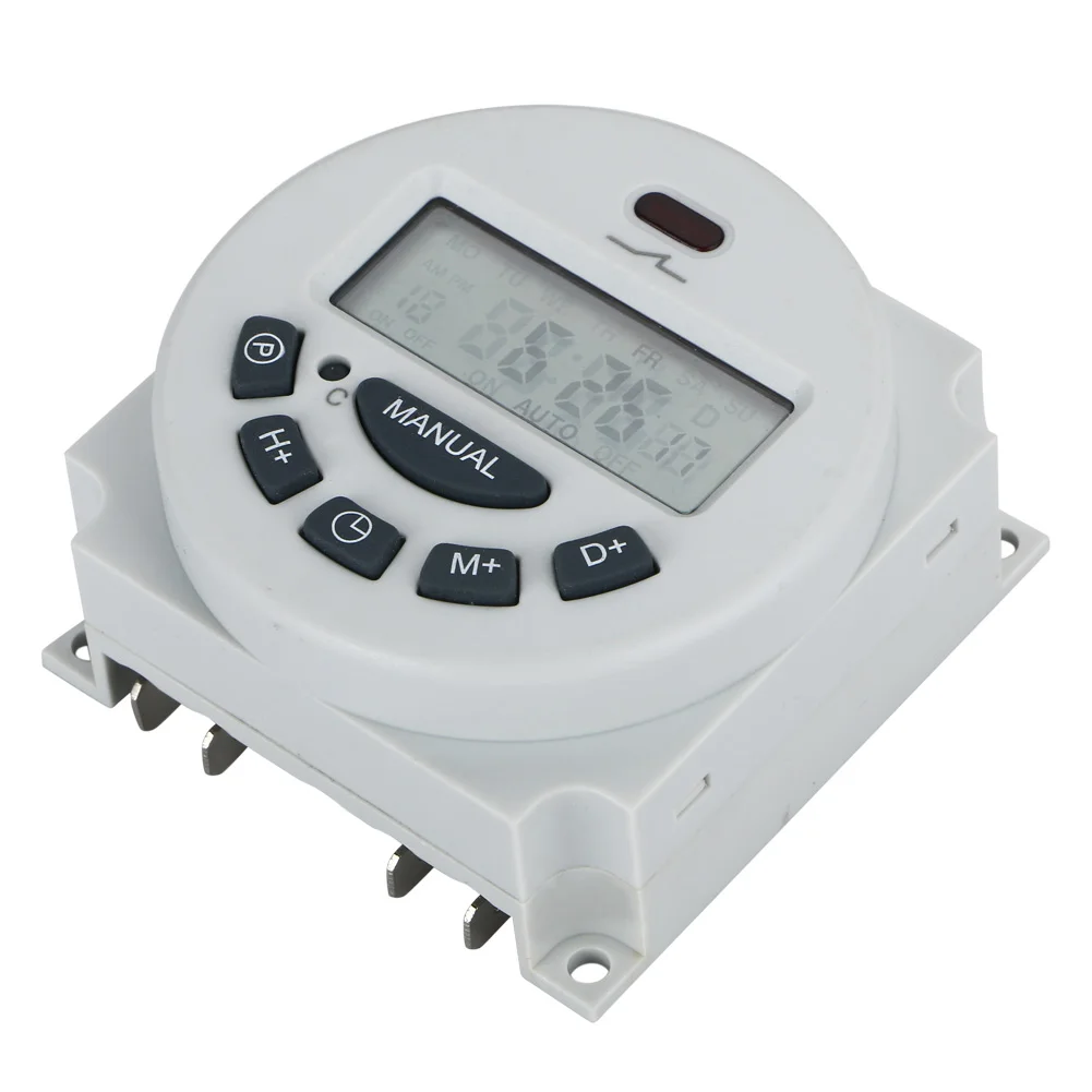 Переключатель микрокомпьютера LCD цифровой 12V программируемый таймер/час/минуты