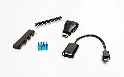 5 в 1 Raspberry Pi Zero W Kit Break-away Mini HDMI-HDMI адаптер + Micro USB-гнездовой кабель штекер GPIO Header |