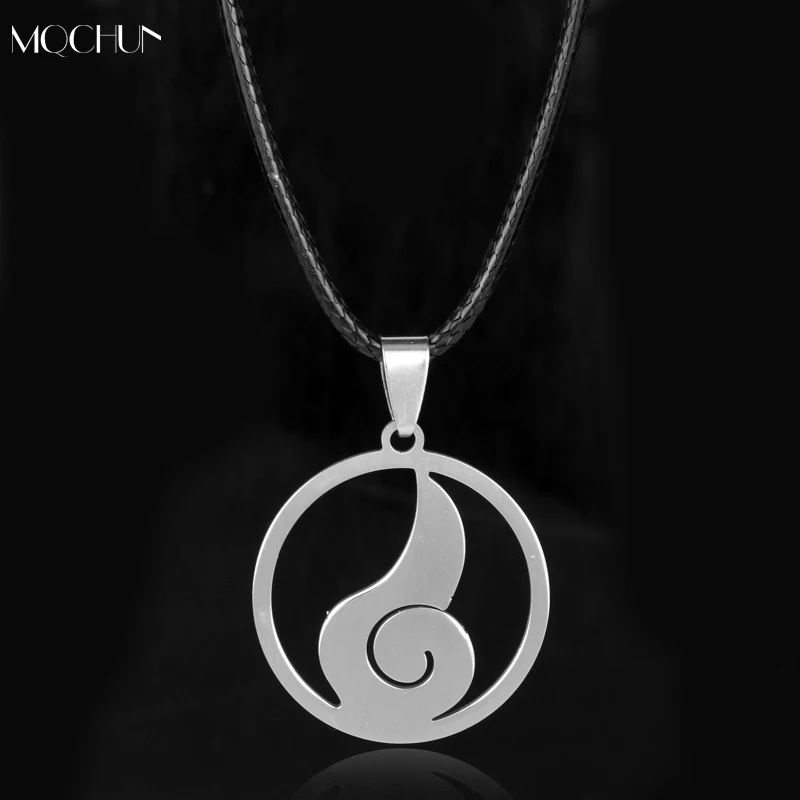 

MQCHUN Anime Jewerly Symbol Pendant Necklace Cosplay Fashion Leather Chain Necklace Men Boys Jewelry Gift