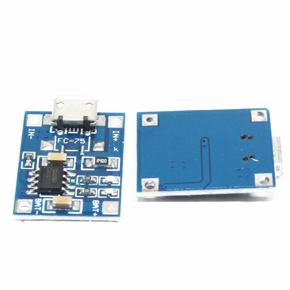 TP4056 5 в TENSTAR ROBOT 1A Micro USB 18650 литиевая батарея зарядная плата модуль зарядного
