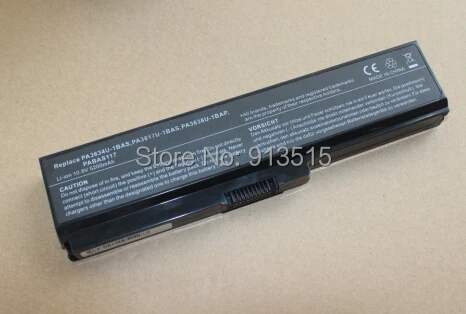 Новая аккумуляторная батарея для ноутбука TOSHIBA Satellite L645 L655 L700 L730 L735 L740 L745 L750 L755 PA3817