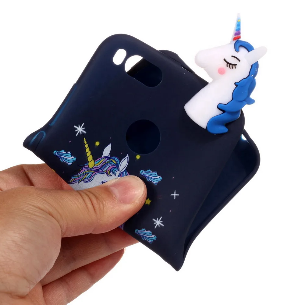 Silicone Case For Xiaomi mi a1 Soft TPU 3D Cover Unicorn Bear Cat Owl Panda Patterned mia1 5x | Мобильные телефоны и