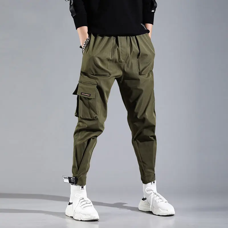 

Брюки мужские с вышитыми буквами, на весну/осень, 3XL/XXXL