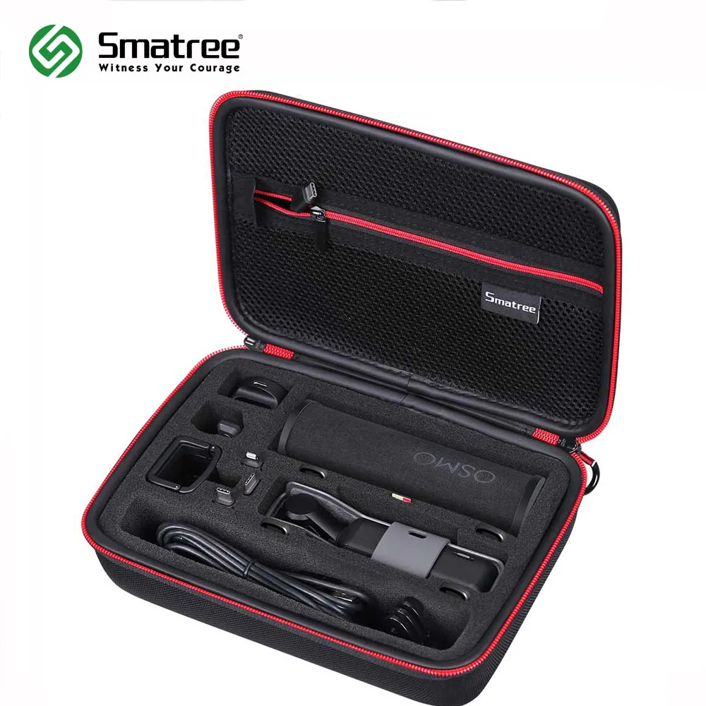Smatree чехол для DJI Osmo Pocket, портативный жесткий чехол для смартфона адаптер, фильтры для объектива, кабель питания