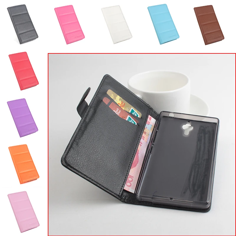 For lenovo K80m note Phone Case Folio Flip Pure Color Lichee Pattern PU Leather Wallet Cover Cash/Card Slots sanheng | Мобильные