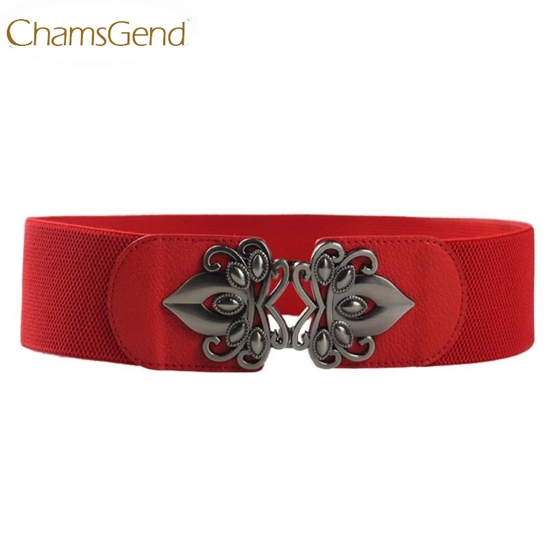 Chamsgend новый дизайн женский модный ремень с металлической пряжкой эластичный пояс