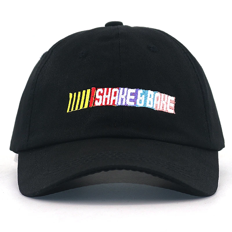 Бейсболка SHAKE &amp BAKE из 100% хлопка регулируемая Черная кепка в стиле хип-хоп для