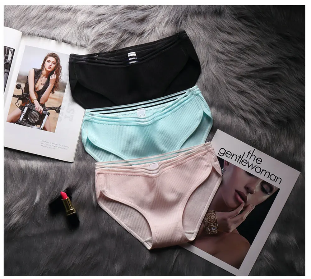 3 предмета в комплекте трусики для женщин Хлопок нижнее бельё девочек