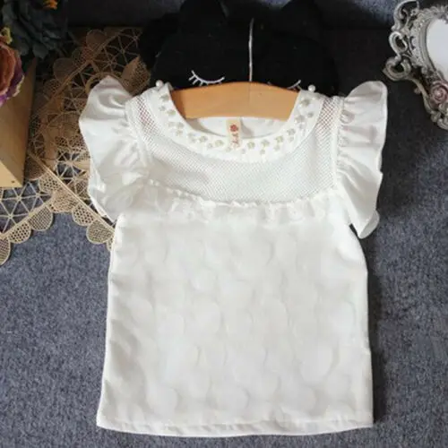 2pcs Toddler Kid Baby Girl Clothes Summer Sweet Flower Print Floral Ruffle Pearl Petal Sleeve T-Shirt Tops Shorts Outfits Set | Детская