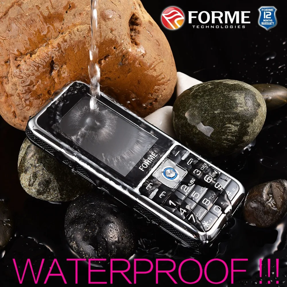 Водонепроницаемый! Металл! Большая батарея! FORME X MAN двойная Sim камера фонарик