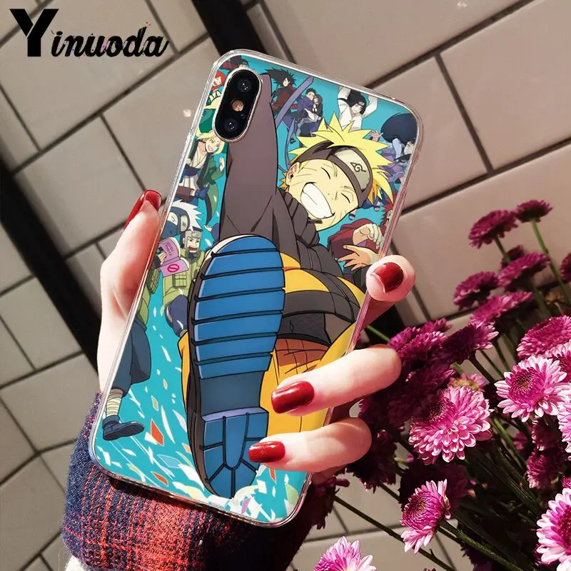 Yinuoda Hokage Naruto Kakashi Japanese anime Colorful Cute Phone Accessories Case for iPhone 8 7 6 6S Plus X XS MAX 5 5S SE XR | Мобильные