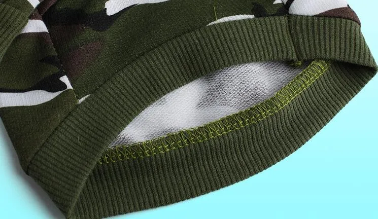 

1pcs pet dog cat fashion camouflage hoodies clothes doggy spring autumn sweatershirt costume puppy outwear clothing XS S M L