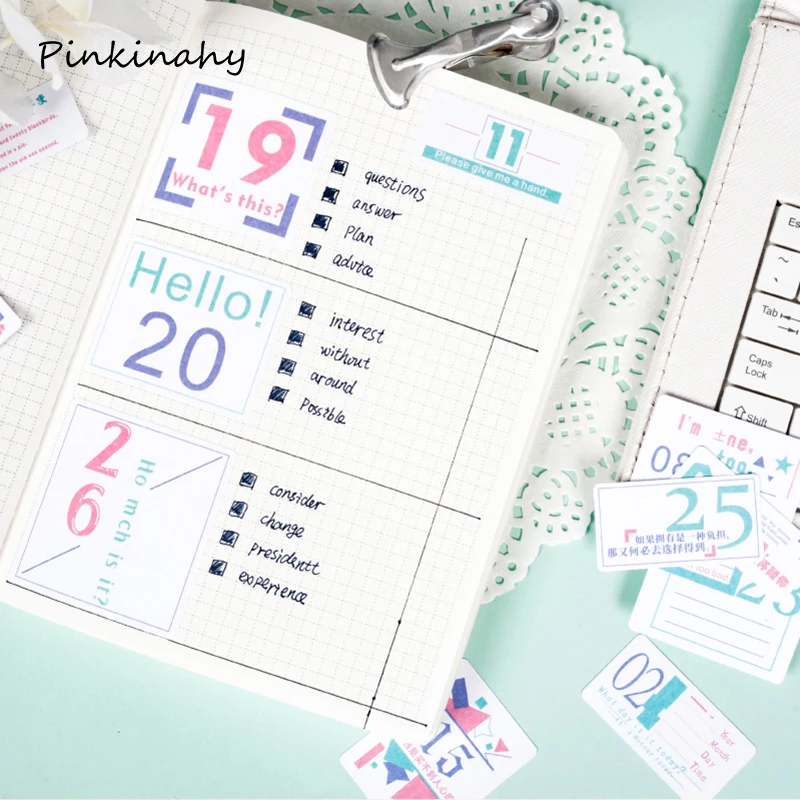 Месяц жизни мини бумажная наклейка украшение DIY Дневник Печать для скрапбукинга