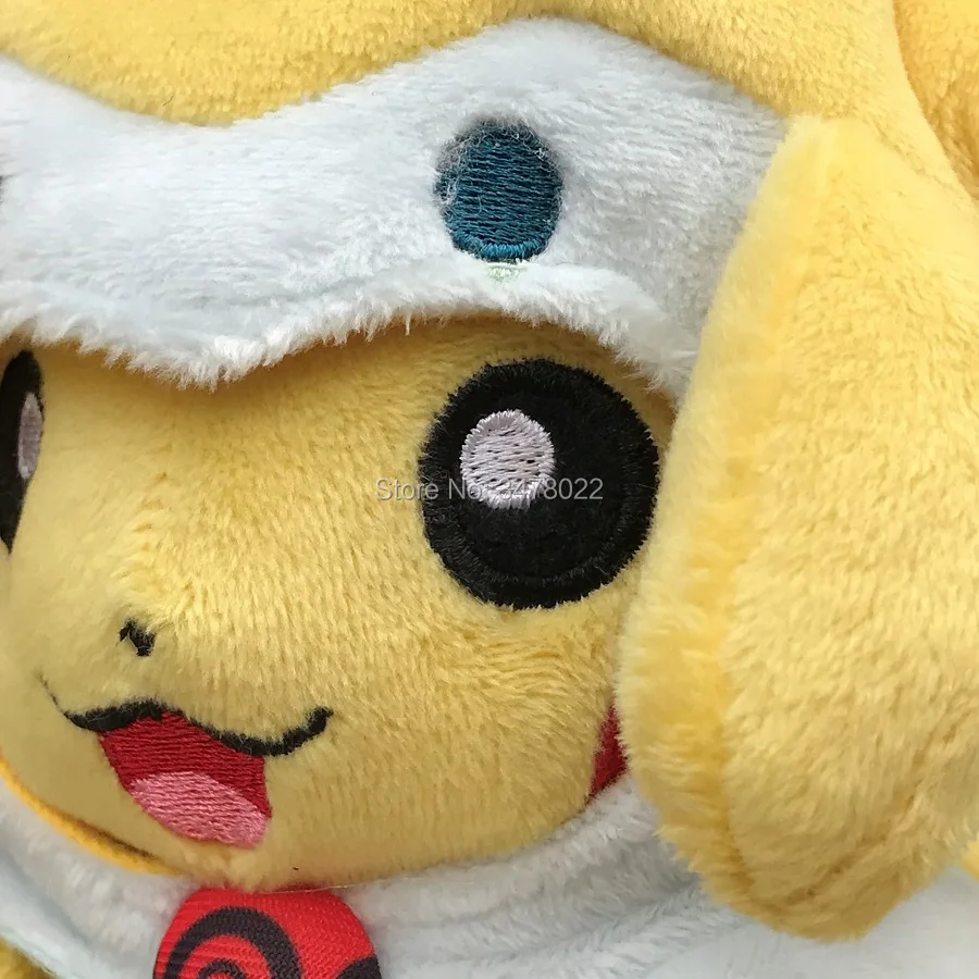 Аниме игры плюшевые игрушки мило Пикачу с Jirachi костюм " Чучело мультфильм мягкая кукла