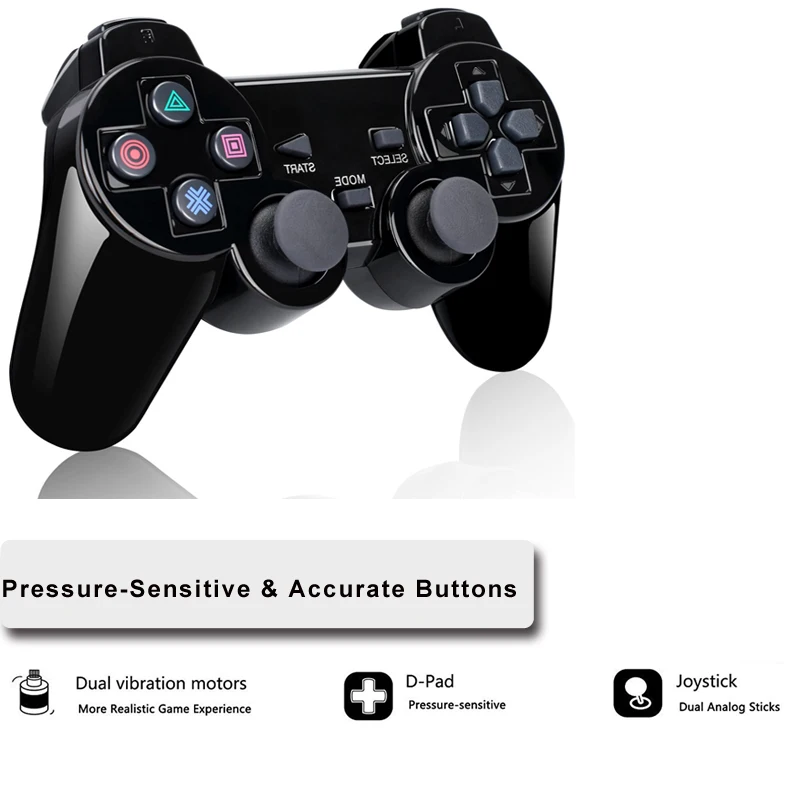 Беспроводной геймпад для Sony PS2 контроллер Playstation 2 Консоль джойстик Двойной
