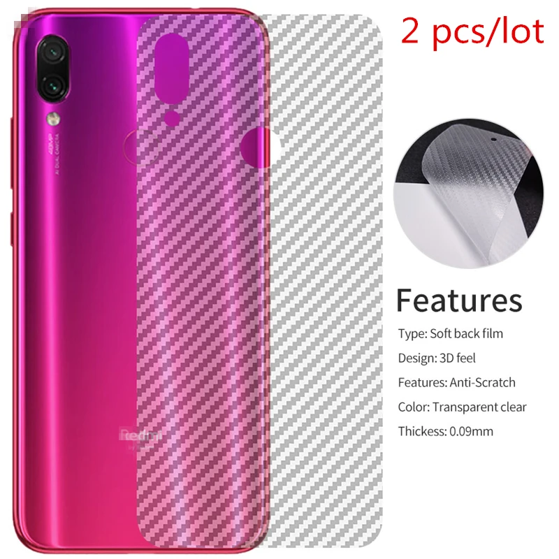 2 шт./лот чехлы для телефонов из углеродного волокна Xiaomi Pocophone F1 Mi 8 Lite 9 Se Redmi Note 5 6 6A 7