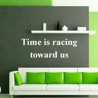 time is racing toward us famous words stickers bedroom wallpaper wall decal kids baby rooms decor vinyl wall