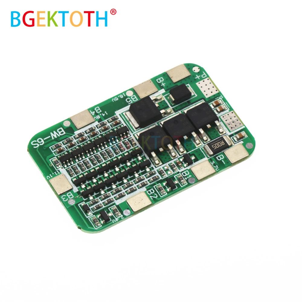 6S 15A 24V PCB плата защиты BMS для 6 модулей литий ионных и литиевых батарей 18650|Детали