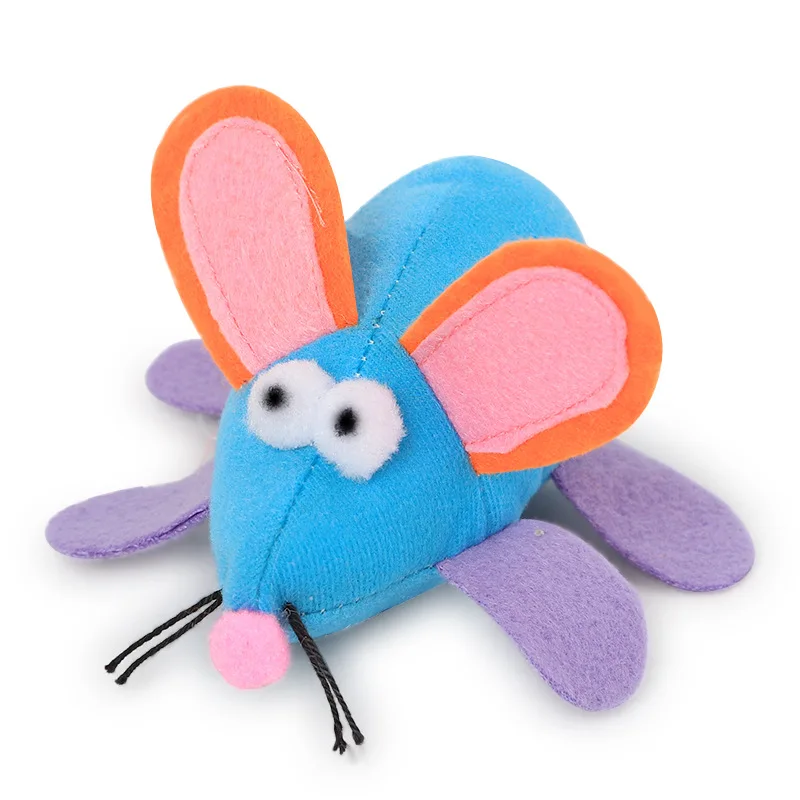 Игрушка мышь плюшевая механическая 13 х5 см|Игрушки для кошек| |