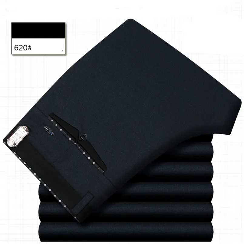 SP620 dark gray ICPANS, мужские брюки, для офиса, формальный, деловой, умный костюм, брюки, мужские, Полиэстер, Хлопок, классические, для свадьбы, брюки, мужские, черные, синие - Цвет: SP620 dark gray