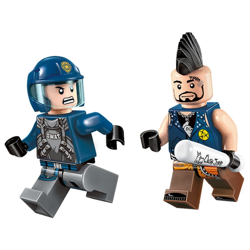 139 шт. детские строительные блоки игрушки совместимые с LEGO city police series модель
