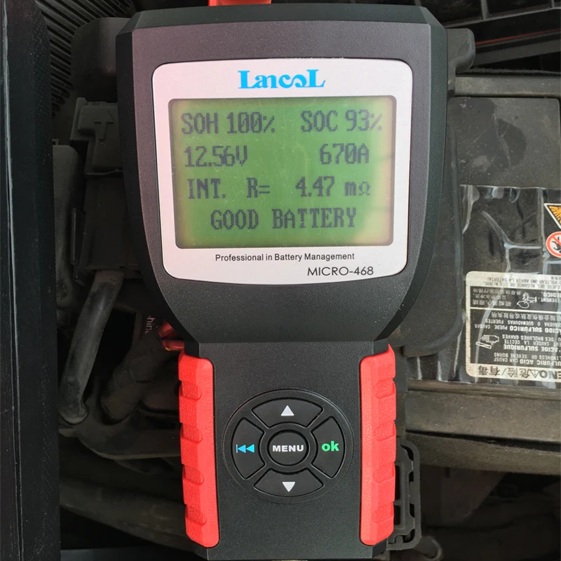LANCOL MICRO 468 цифровой тестер проводимости автомобильной батареи анализатор cca 12 В и
