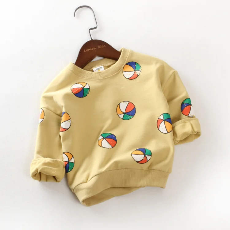 Футболка для девочек новинка 2017 весенний Топ маленьких мальчиков свитшот