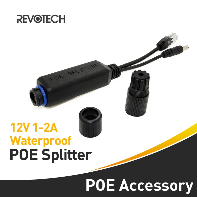 10/100 м Водонепроницаемый разделитель PoE с IEEE 802.3af Стандартный& 12V1A Выход Мощность over Ethernet для IP Камера 5,5x2,1 мм разъем
