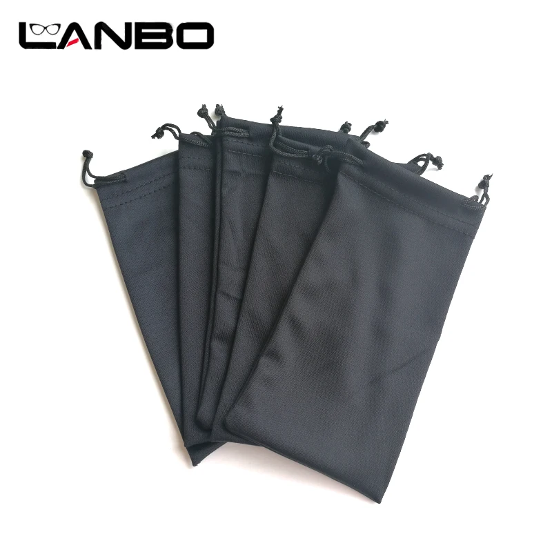 LANBO 50 шт. черные солнцезащитные очки из Микрофибры Чехол для очков акриловые волокна Мягкая ткань сумка очки случае очки аксессуары