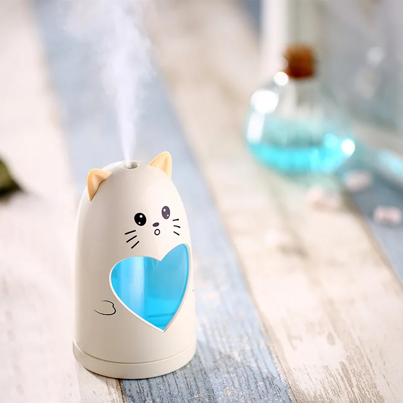 KAIPUTE 180 мл мини USB мультяшный ультразвуковой увлажнитель воздуха диффузор
