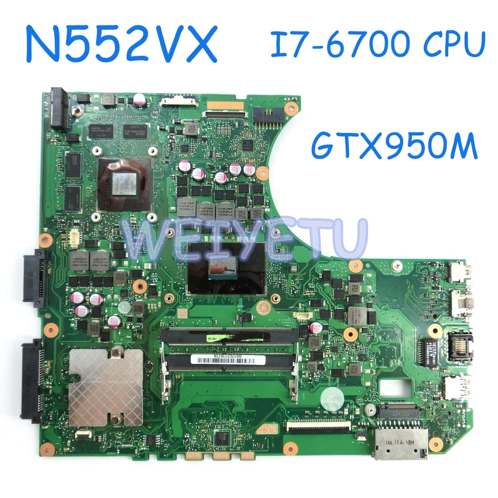 N552VX MB_0M I7 6700HQ Процессор GTX950M/2 ГБ может использоваться как ноутбук материнская