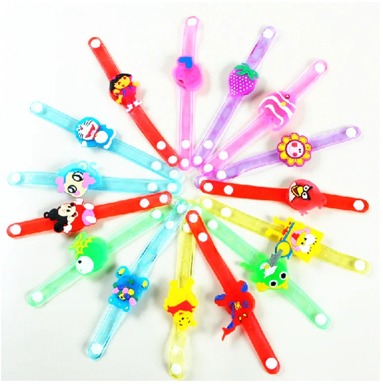 12 шт светодиодное освещение дети мода флэш браслет на запястье подарок день