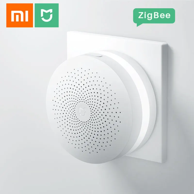 Xiaomi Mijia Smart Home Gateway 2 многофункциональный центр управления ZigBee беспроводное соединение работа с датчиком движения двери