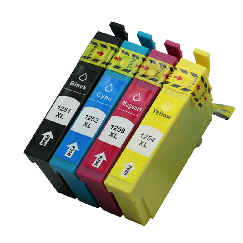 Совместимый чернильный картридж для epson 125 ( t1251 t1252 t1253 t1254) 4 шт. используется в