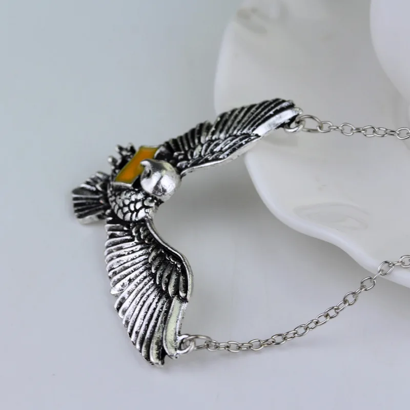 Wizard School Of Witchcraft and Wizardry Hedwig The Post Owl With Letter Admission Pendant Necklace Christmas Gift |