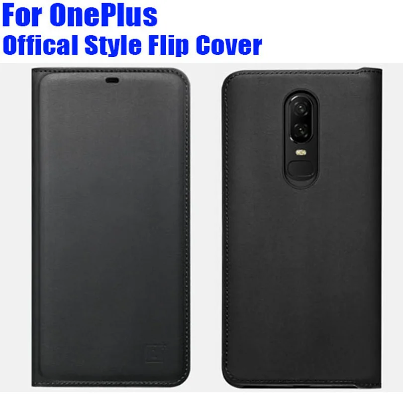 Official Style PU Leather Flip cover Case For ONEPLUS 7 7T Pro 6 6T 5 5T 3 3T Smart Wake UP/Sleep