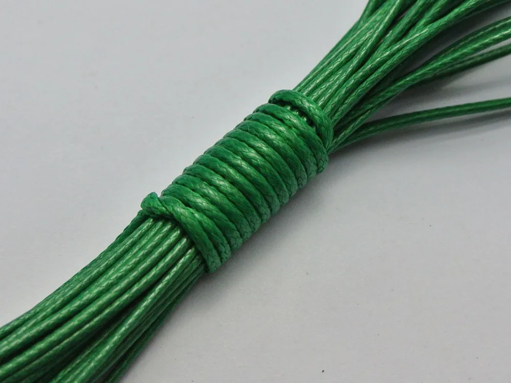 100 ярдов темно-зеленый корейский вощеный шнур нить 1 мм для браслета ожерелье |
