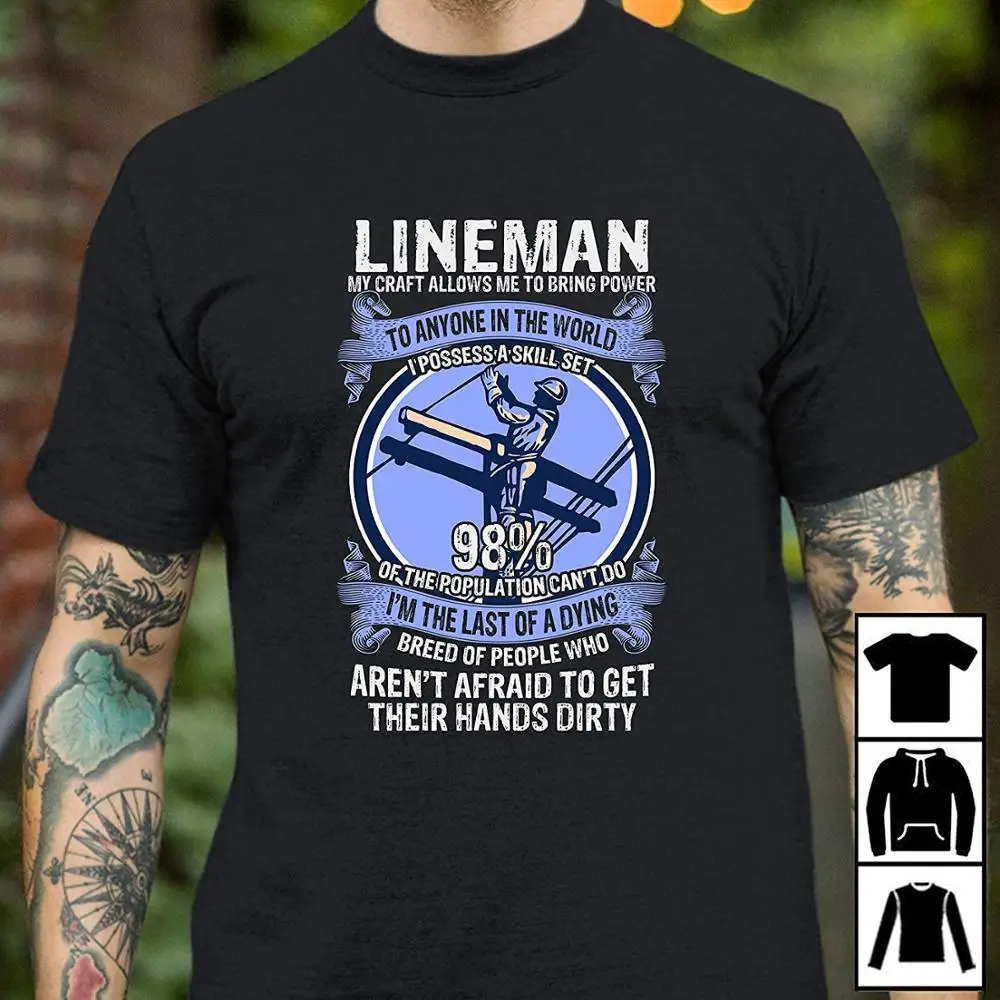 

Power Lineman T Shirt My Craft Allows Me To Bring Power T-Shirt 2019 New Brand Men's Short Sleeve Funny Casual Homme T Shirt