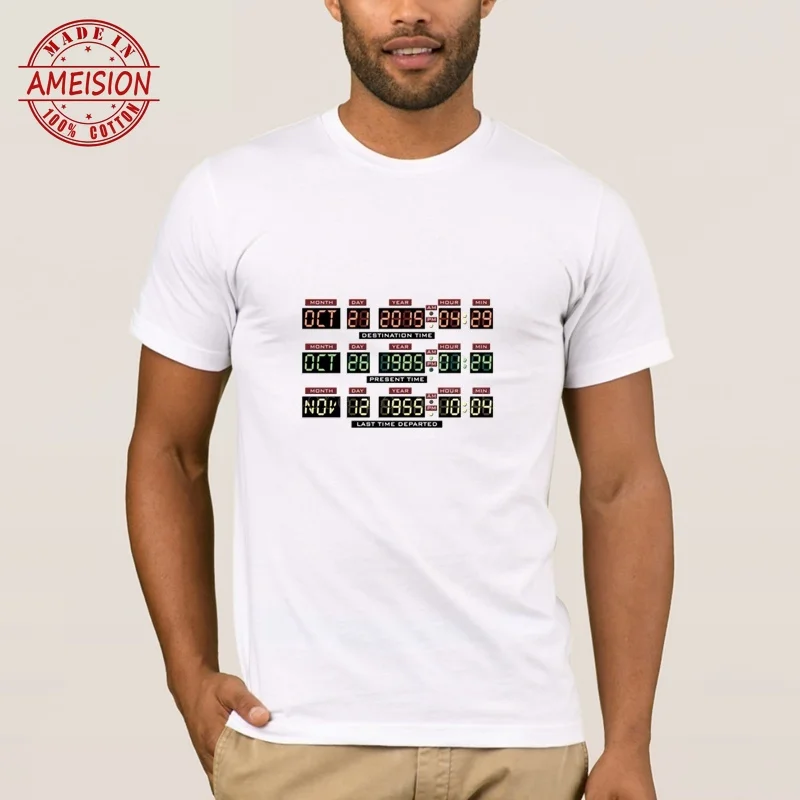 Горячая Распродажа Back To The Future Bttf футболка Для мужчин s Летний стиль юмор мужская