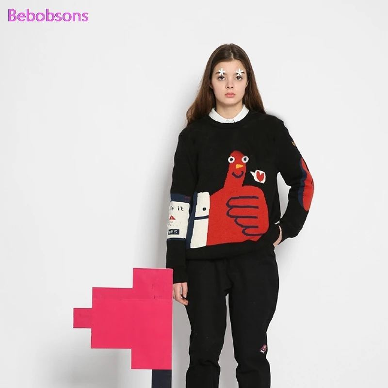 Повседневные толстые женские зимние свитера пуловер с круглым вырезом вязаные