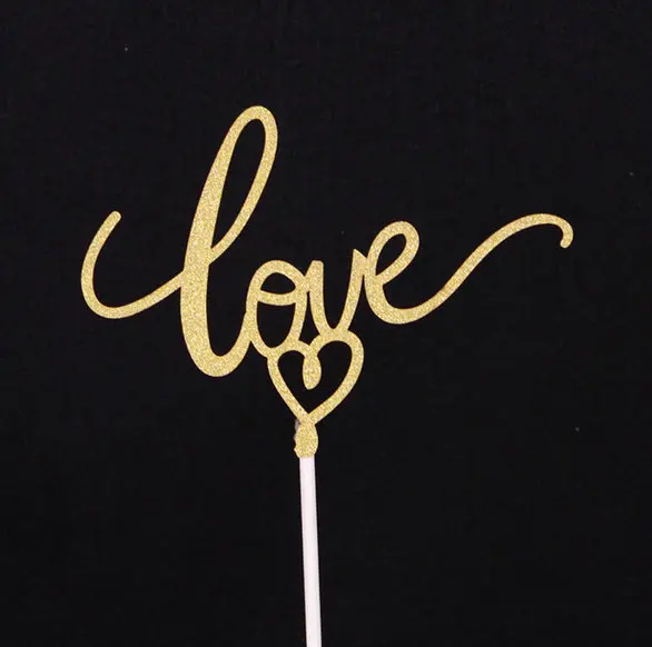 1 шт флажки для торта с днем рождения Золотой Серебряный кекс торт Топпер семьи